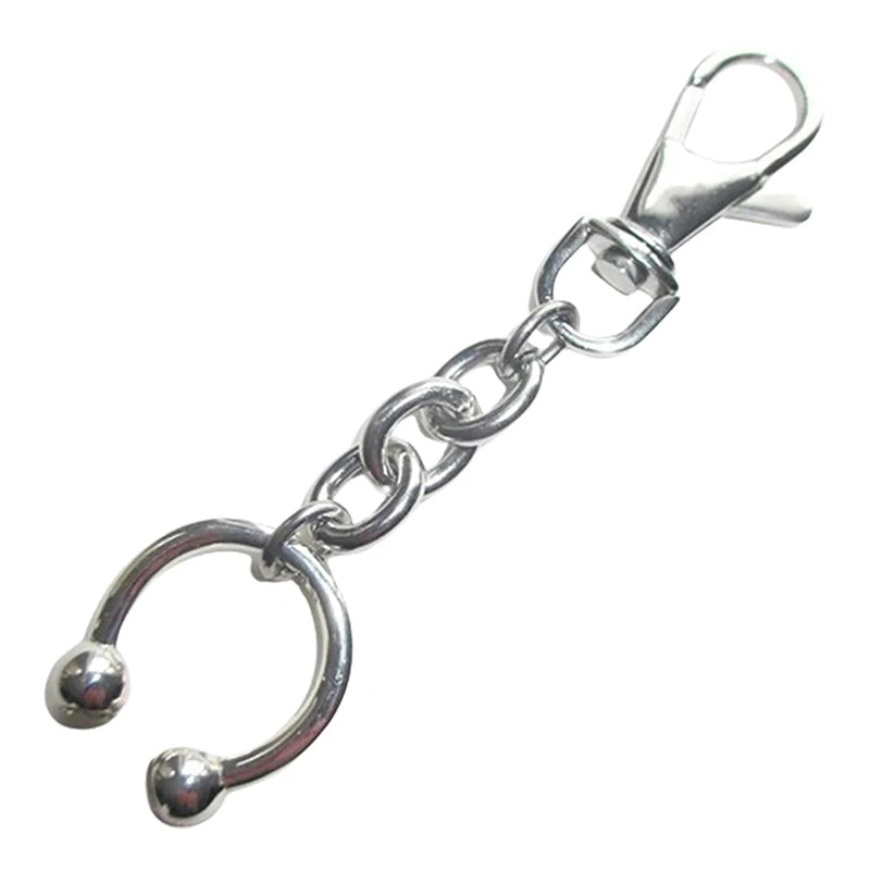 Punk Charm Horseshoe keychain