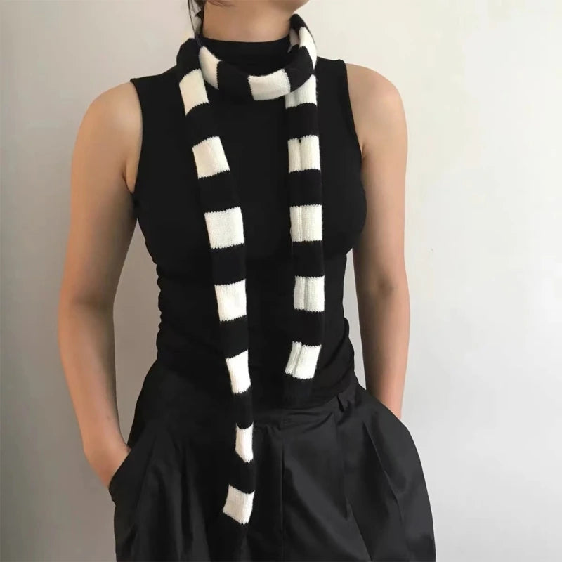 Thin Long Tie Scarf